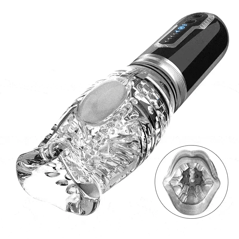 The Male Rose 3 Thrusting Rotating Vibrating Oral Sex Penis Masturbator