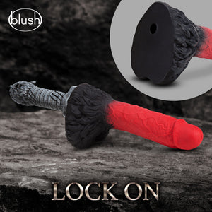 The Realm Lycan Silicone Lock On & Harness Compatible Werewolf Dildo - Red