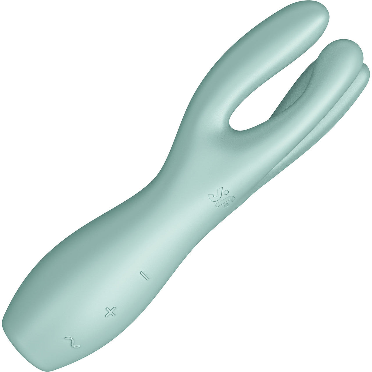 Satisfyer Threesome 3 Rechargeable Waterproof 12-Function Dual Stimulation Vibrator - Mint