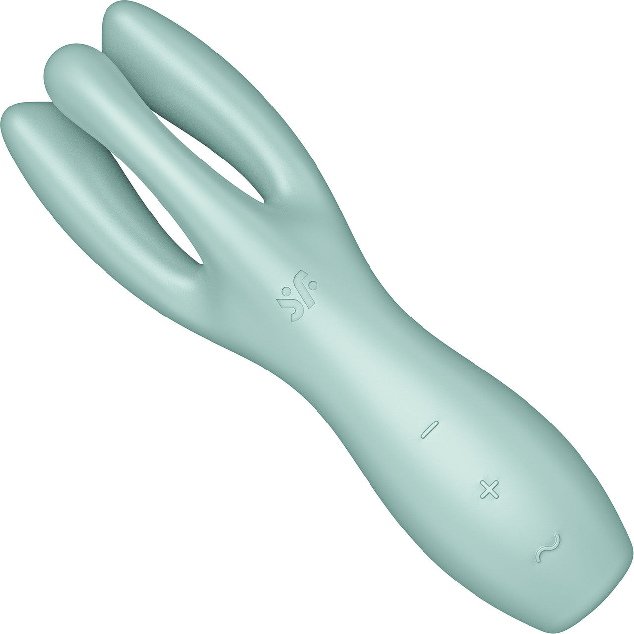Satisfyer Threesome 3 Rechargeable Waterproof 12-Function Dual Stimulation Vibrator - Mint