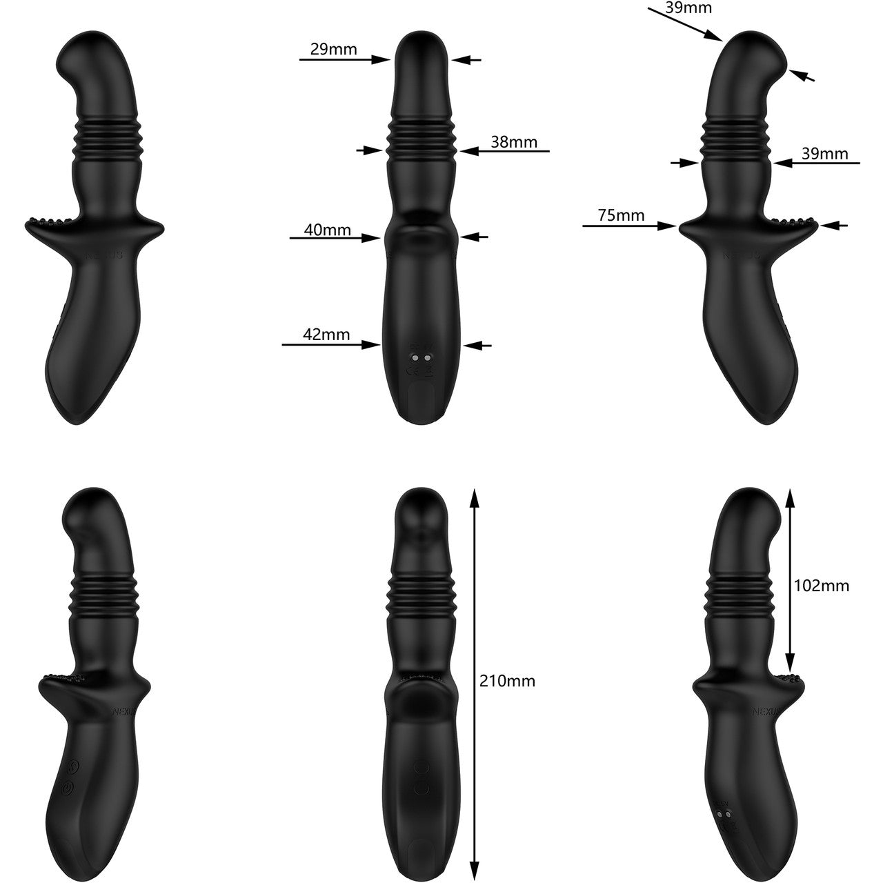 Nexus Thrust Probe Edition Rechargeable Silicone Vibrating Prostate Massager