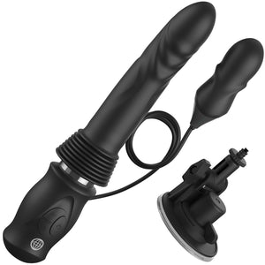 Fetish Fantasy Series Ultimate Silicone Rechargeable Thruster With Vibrating Bullet & Suction Base