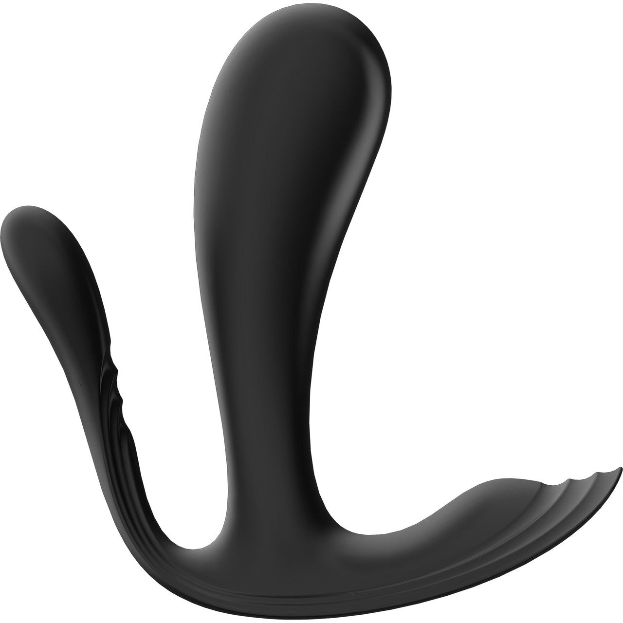 Satisfyer Top Secret+ Rechargeable Wearable App Enabled 12-Function Triple Stimulation Vibrator - Black