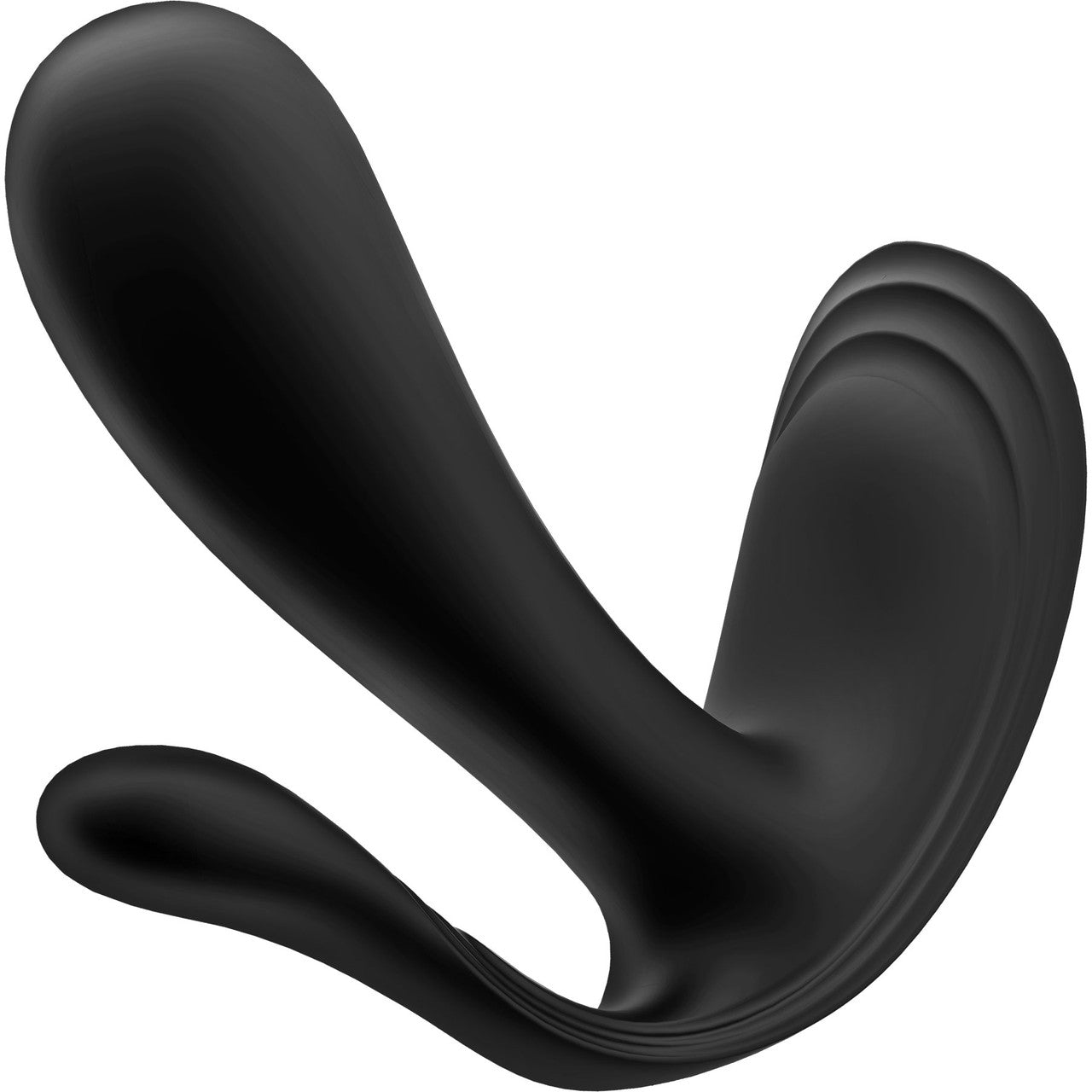 Satisfyer Top Secret+ Rechargeable Wearable App Enabled 12-Function Triple Stimulation Vibrator - Black