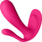 Satisfyer Top Secret+ Rechargeable Wearable App Enabled 12-Function Triple Stimulation Vibrator - Pink