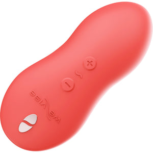 Touch X By We-Vibe Waterproof Rechargeable Silicone Lay-On Vibrator - Crave Coral