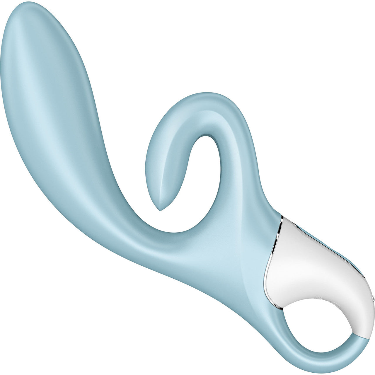 Satisfyer Touch Me Silicone Rechargeable Flexible Dual Stimulation Vibrator - Blue