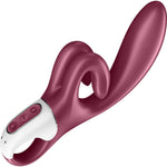 Satisfyer Touch Me Silicone Rechargeable Flexible Dual Stimulation Vibrator - Berry