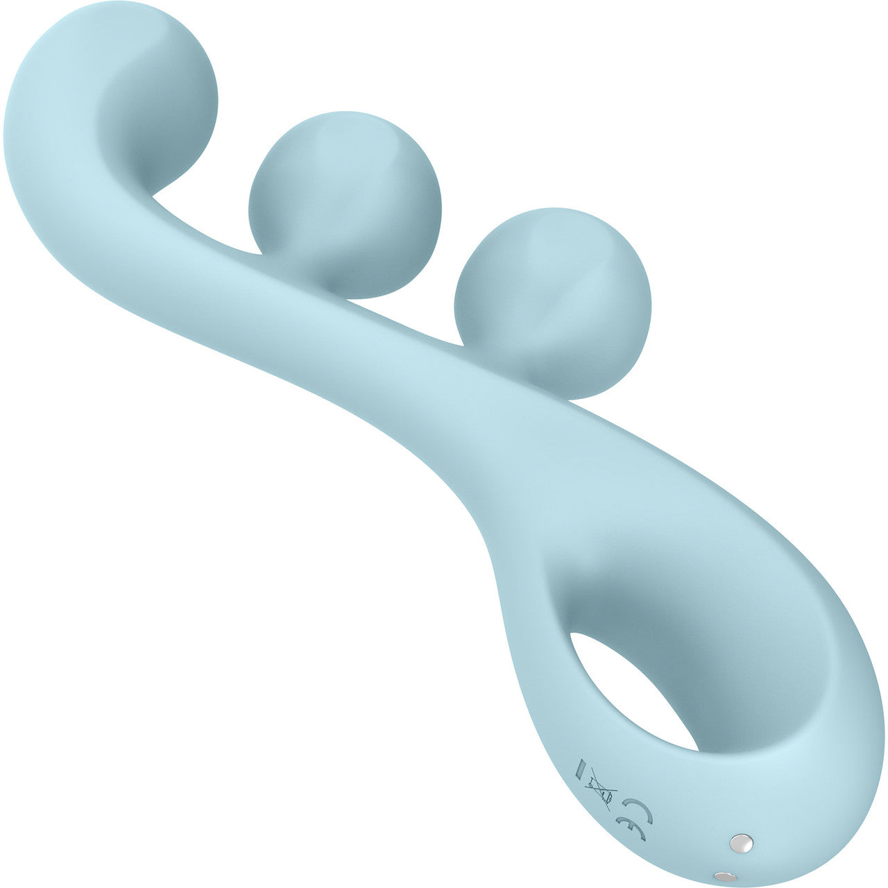 Satisfyer Tri Ball 2 Rechargeable Waterproof Silicone Bendable Triple Stimulation Vibrator - Blue