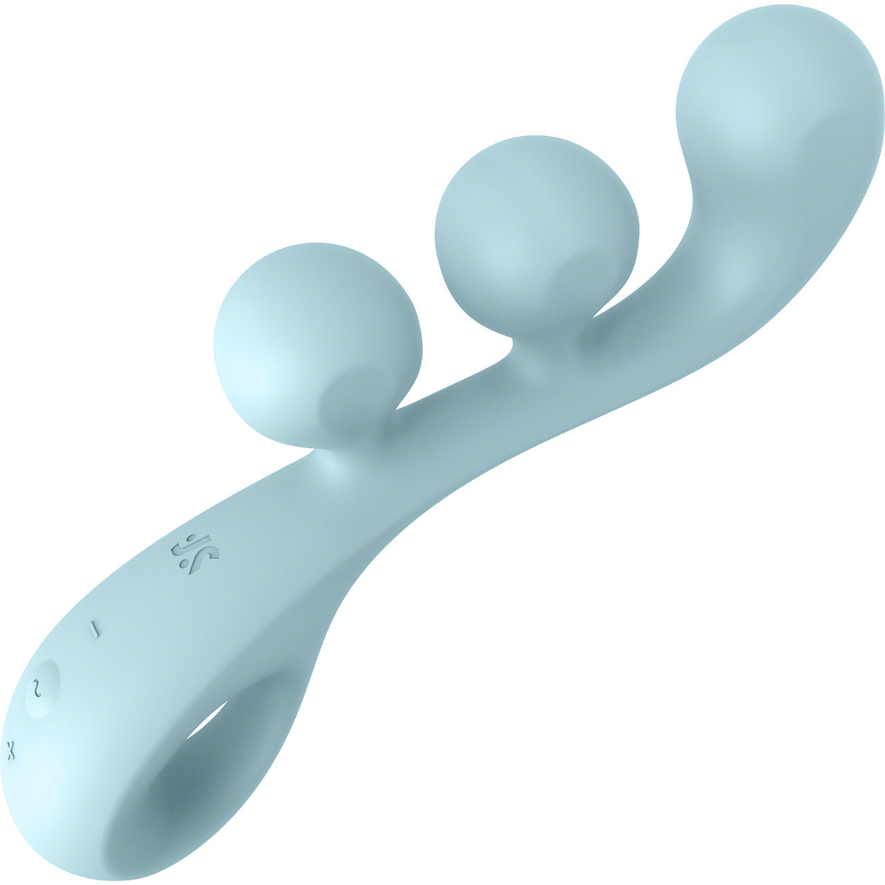 Satisfyer Tri Ball 2 Rechargeable Waterproof Silicone Bendable Triple Stimulation Vibrator - Blue