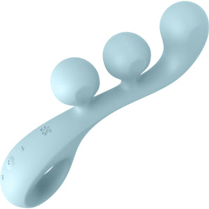 Satisfyer Tri Ball 2 Rechargeable Waterproof Silicone Bendable Triple Stimulation Vibrator - Blue