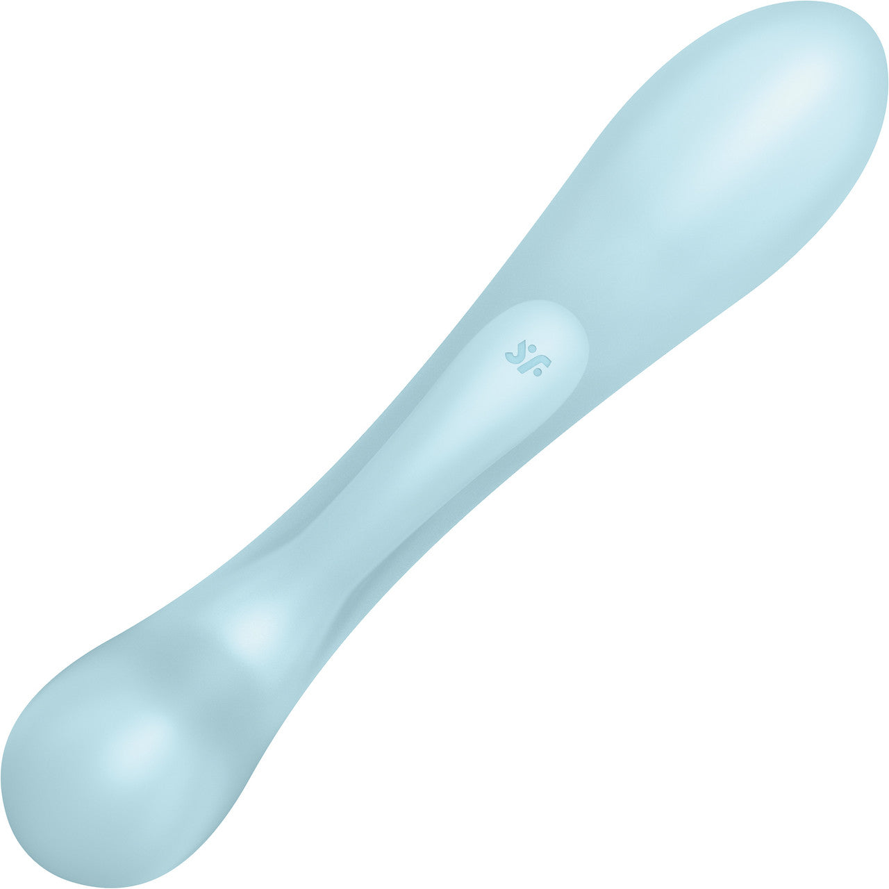 Satisfyer Triple Oh Silicone Combination Dual Stimulation & Wand Style Vibrator - Light Blue