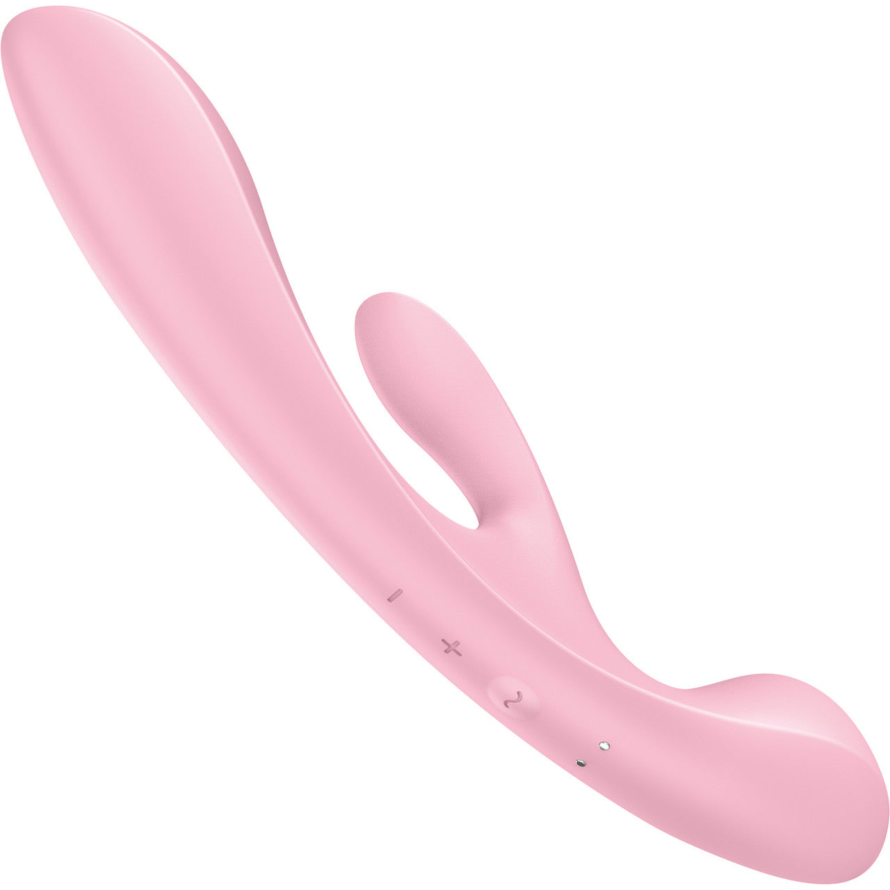 Satisfyer Triple Oh Silicone Combination Dual Stimulation & Wand Style Vibrator - Pink