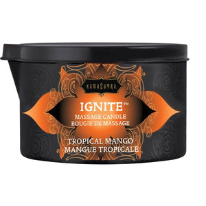 Kama Sutra Ignite Massage Oil Candle - Tropical Mango - 6 oz