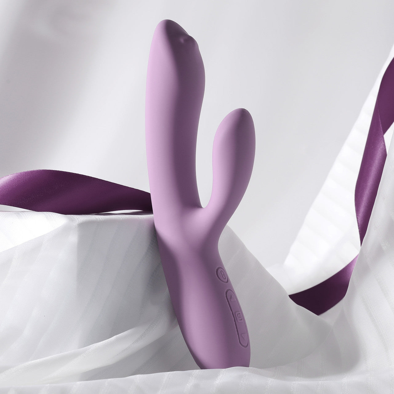 SVAKOM TRYSTA NEO Rechargeable Interactive Silicone Rabbit Vibrator With G-Spot Ball - Romantic Rose