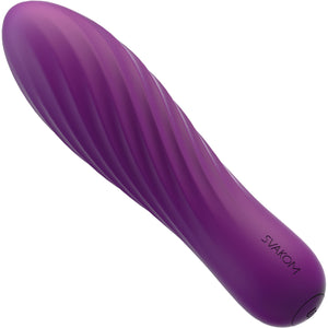 SVAKOM Tulip Rechargeable Waterproof Silicone Powerful Bullet Vibrator - Violet