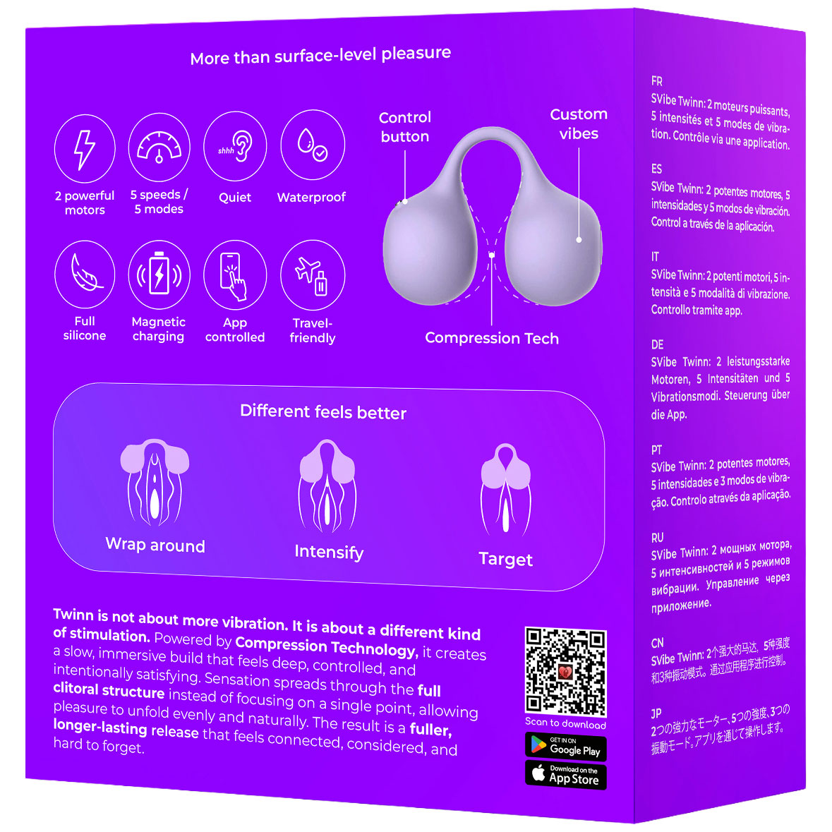 SVibe Snail Twinn Silicone Clitoral Vibrator - Lilac
