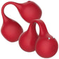 SVibe Snail Twinn Silicone Clitoral Vibrator - Cherry