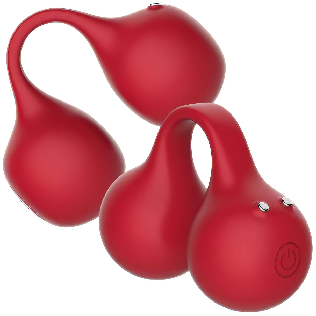 SVibe Snail Twinn Silicone Clitoral Vibrator - Cherry