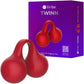 SVibe Snail Twinn Silicone Clitoral Vibrator - Cherry