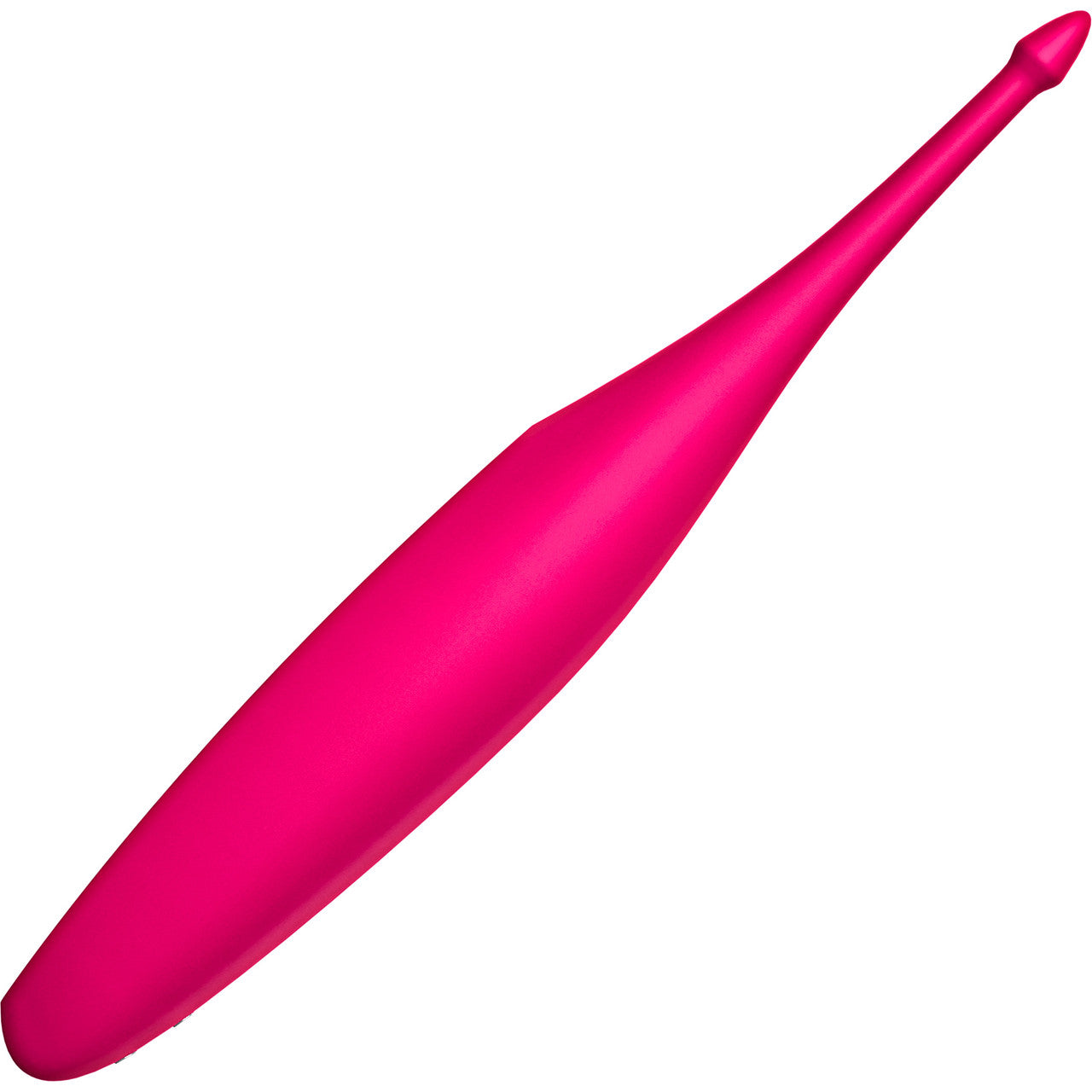 Satisfyer Twirling Fun Rechargeable Waterproof Silicone Clitoral Vibrator - Pink