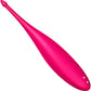Satisfyer Twirling Fun Rechargeable Waterproof Silicone Clitoral Vibrator - Pink