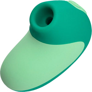 Unbound Puff Rechargeable Waterproof Silicone Pressure Wave Clitoral Stimulator - Mint & Sea