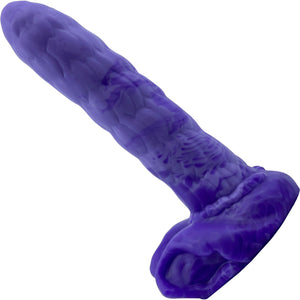 Unicorn Medium 7.3" Silicone Dildo By Silc Arts - Amethyst