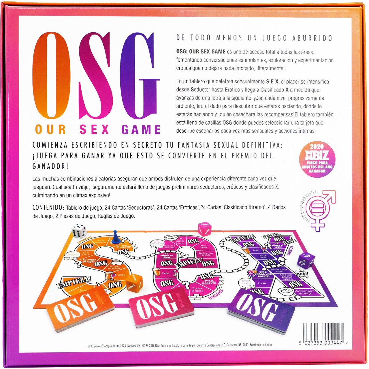 Our Sex Game - A Board Game, Spanish Edition