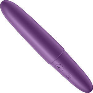Satisfyer Ultra Power Bullet 6 Silicone Rechargeable Waterproof Bullet Vibrator - Violet