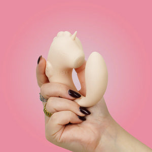 Unihorn C-Horse Coral Throb Pulsing Silicone Clitoral Vibrator