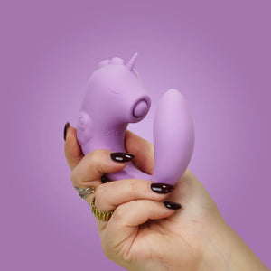 Unihorn C-Horse Marina Lilac Massaging Silicone Clitoral Vibrator