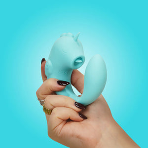 Unihorn C-Horse Ocean Peak Licking Silicone Clitoral Vibrator