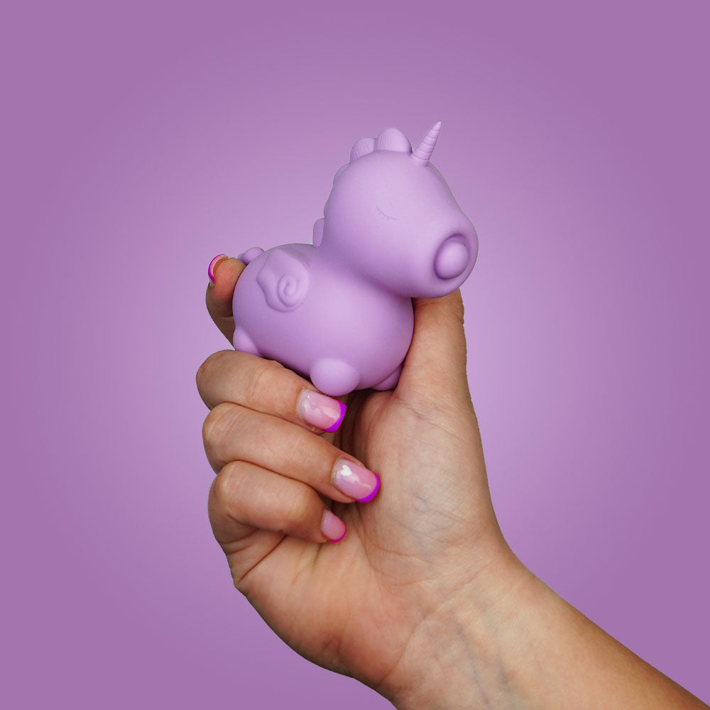 Unihorn Karma Lilac Massaging Silicone Clitoral Vibrator - Purple