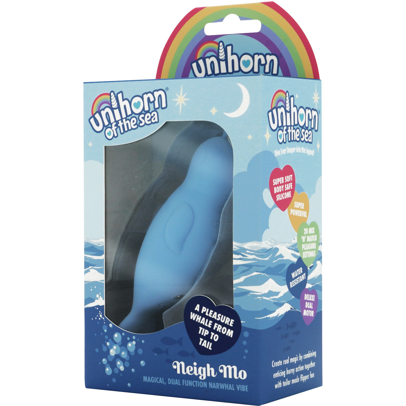 Unihorn Of The Sea Neigh Mo The Narwhal Silicone Clitoral Vibrator