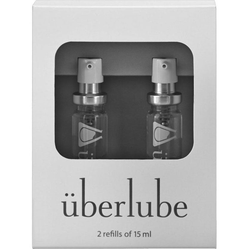 Uberlube Good To Go Refills - Luxury Silicone Lubricant - Two 15 ml Refills