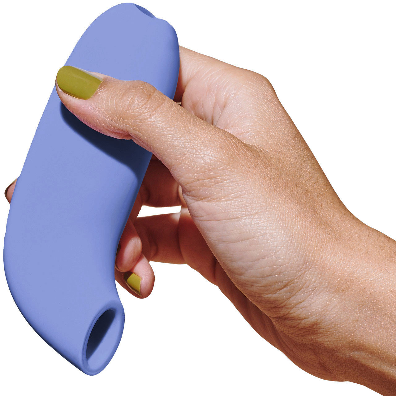 AER Silicone Rechargeable Waterproof Pressure Wave Suction Toy By Dame - Periwinkle