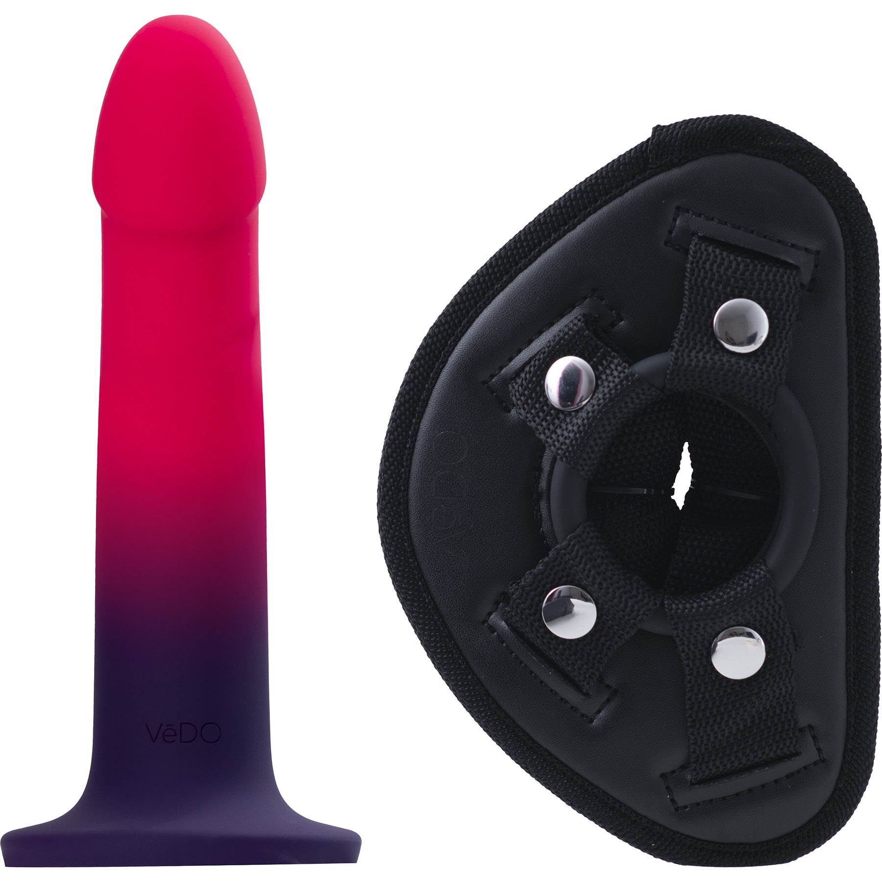 Duo Silicone Dildo Harness Kit By VeDO - Pink
