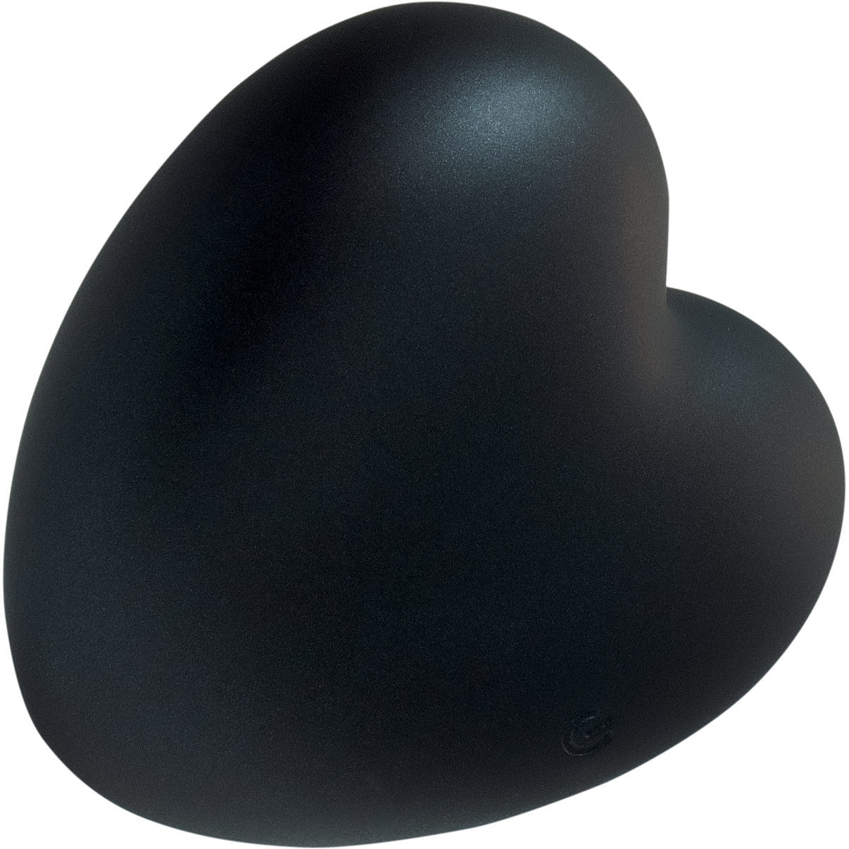 Amore Pleasure Vibe Silicone Heart Shaped Rechargeable Clitoral Stimulator By VeDO - Black