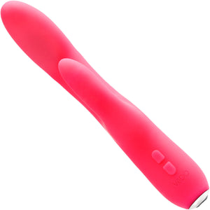 ROCKIE 12 Function Rechargeable Silicone Rabbit Style Vibrator By VeDO - Pink