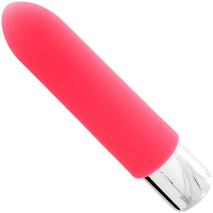 BAM MINI Rechargeable Bullet Silicone Vibrator by VeDO - Pink