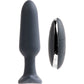 Bump Plus Silicone Rechargeable Vibrating Butt Plug With Remote by VeDO - Black