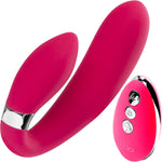 Jeni C-Shaped Rechargeable Silicone Dual Motor Vibe with Remote Control By VeDO