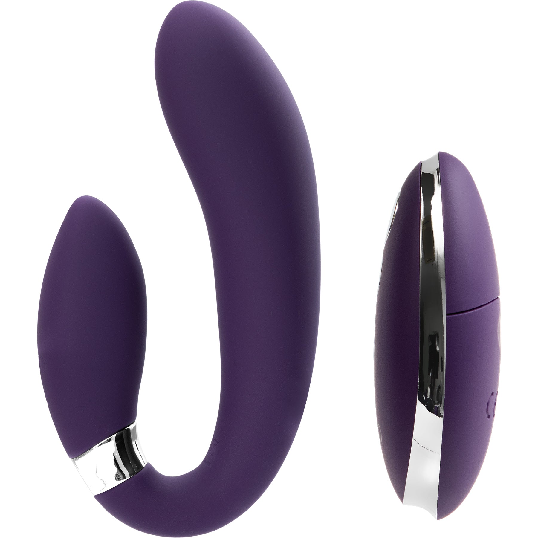 Jeni C-Shaped Silicone Dual Stimulation Vibrator With Remote By VeDO Jeni C-Shaped Silicone Dual Stimulation Vibrator With Remote By VeDO