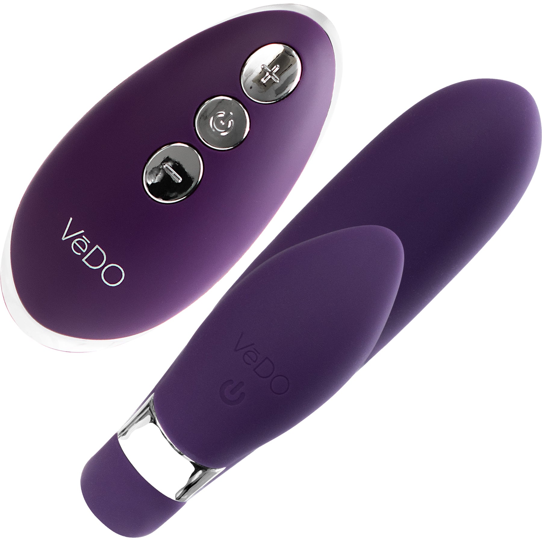 Jeni C-Shaped Rechargeable Silicone Dual Motor Vibe with Remote Control By VeDO