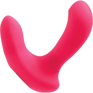INME Rechargeable Silicone Dual Vibrator With Remote By VeDO - Foxy Pink