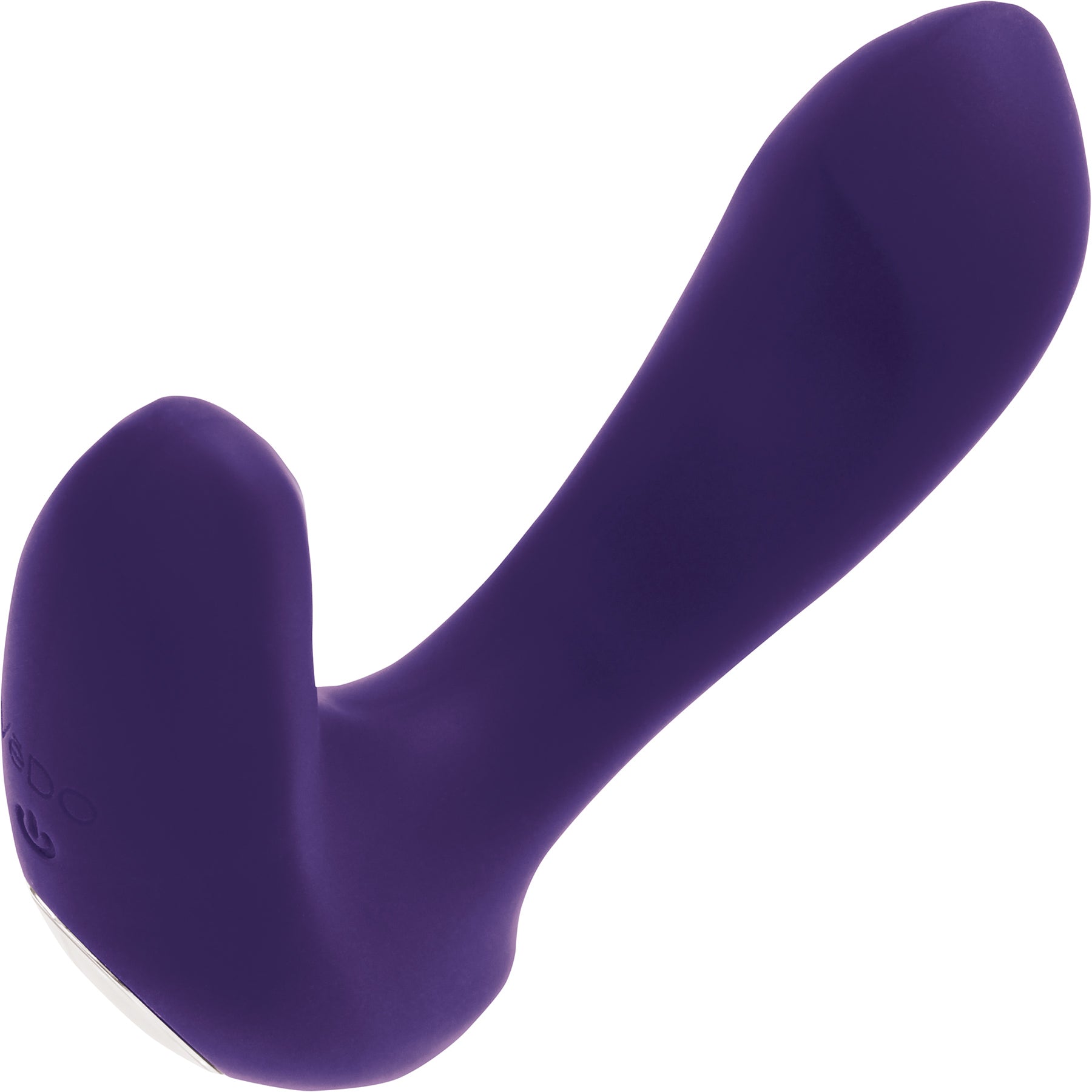 INME Rechargeable Silicone Dual Vibrator With Remote By VeDO - Deep Purple