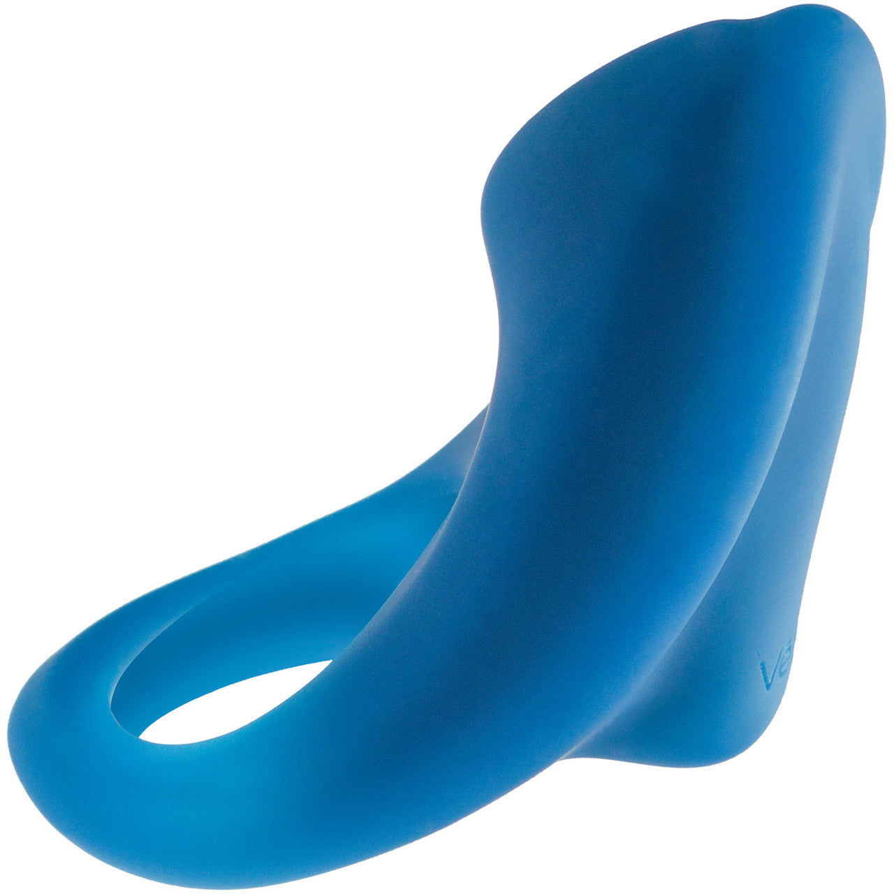 OVERDRIVE Plus Silicone Rechargeable Vibrating Cock Ring by VeDO - Blue