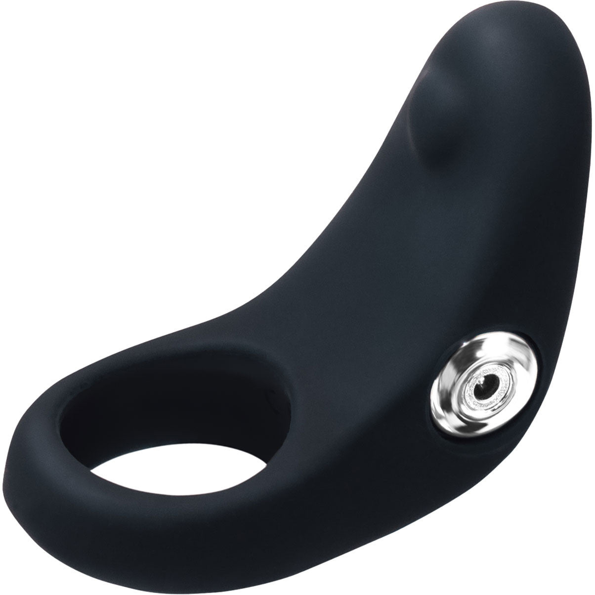 Rev Silicone Rechargeable Waterproof Vibrating Cock Ring By VeDO - Just Black