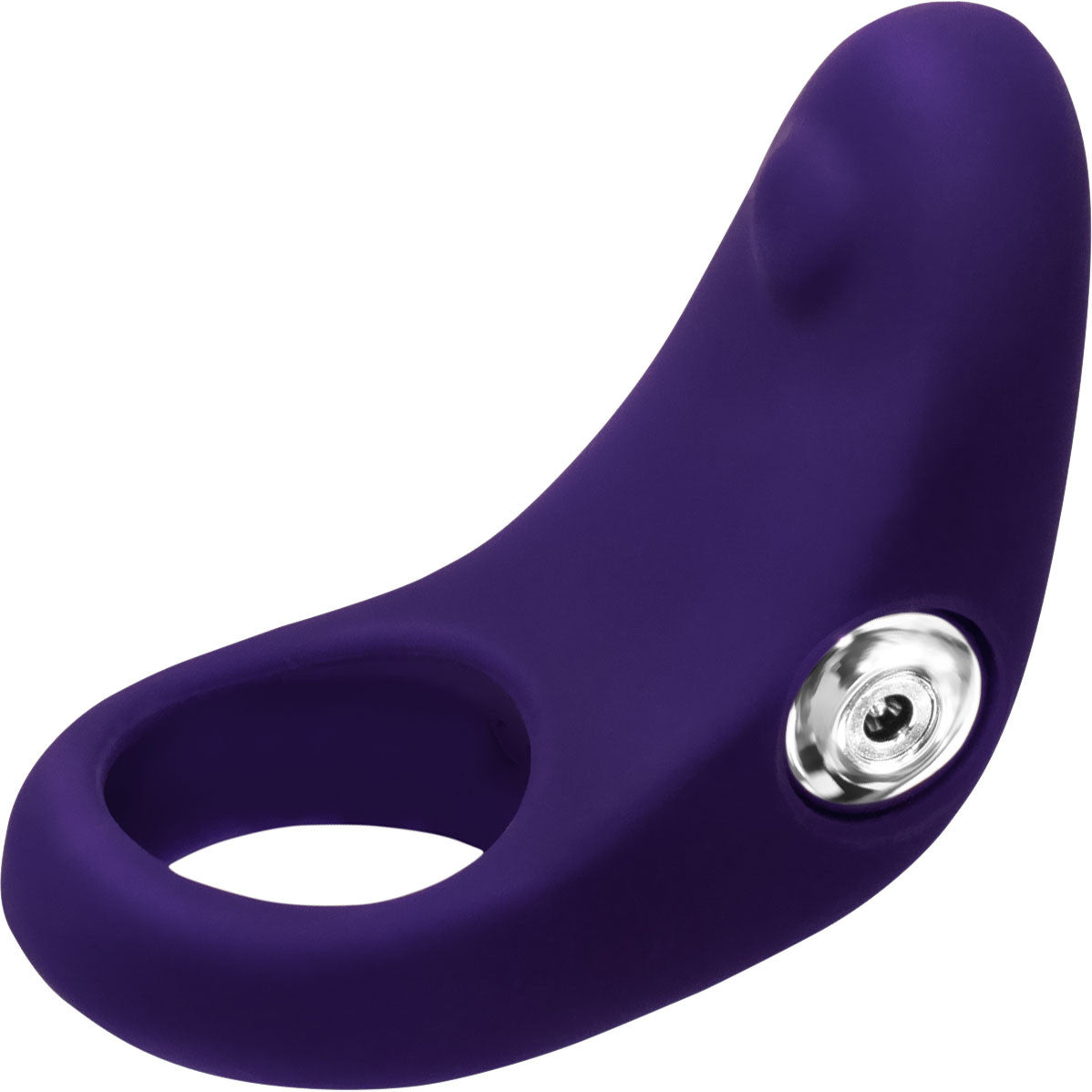 Rev Silicone Rechargeable Waterproof Vibrating Cock Ring By VeDO - Deep Purple